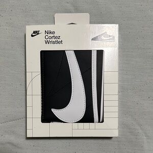 Nike Cortez Black and White Wristlet